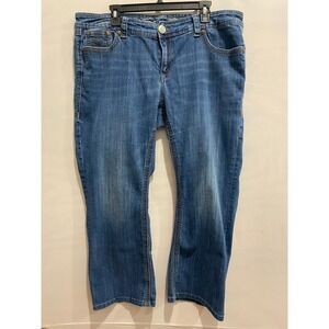 Seven7 Luxe Women's Blue Denim Jeans Bootcut Size 20 Plus
